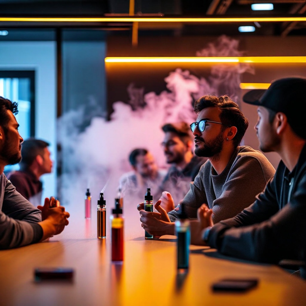 A,Dynamic,Group,Of,Vape,Advocates,In,A,Professional,Setting,